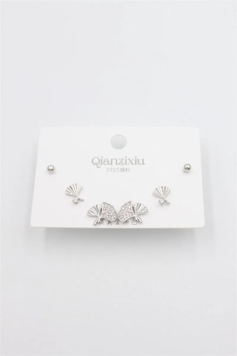 Çoklu Set Küpe - Gümüş