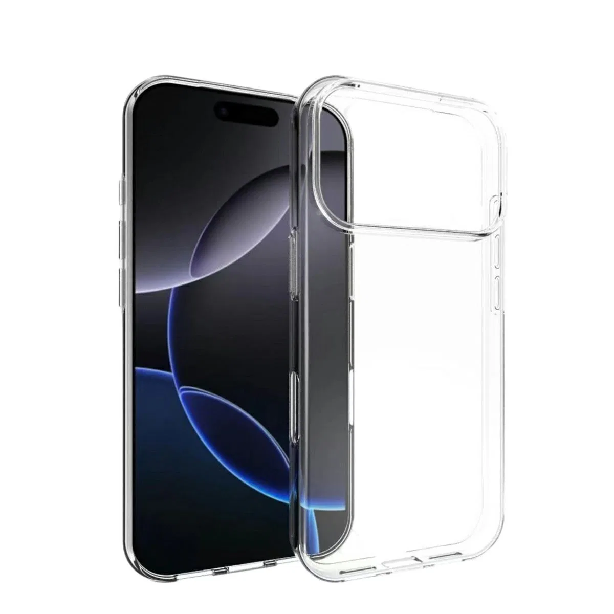 Apple İphone 17 Pro Lüx Şeffaf Silikon - Şeffaf