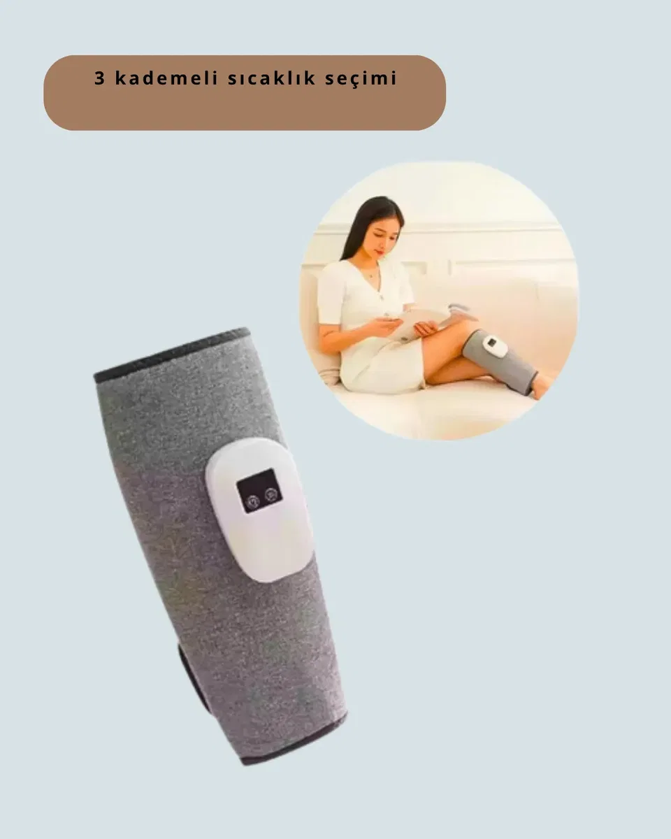 Kablosuz Isıtmalı Baldır Masaj Cihazı görsel 4