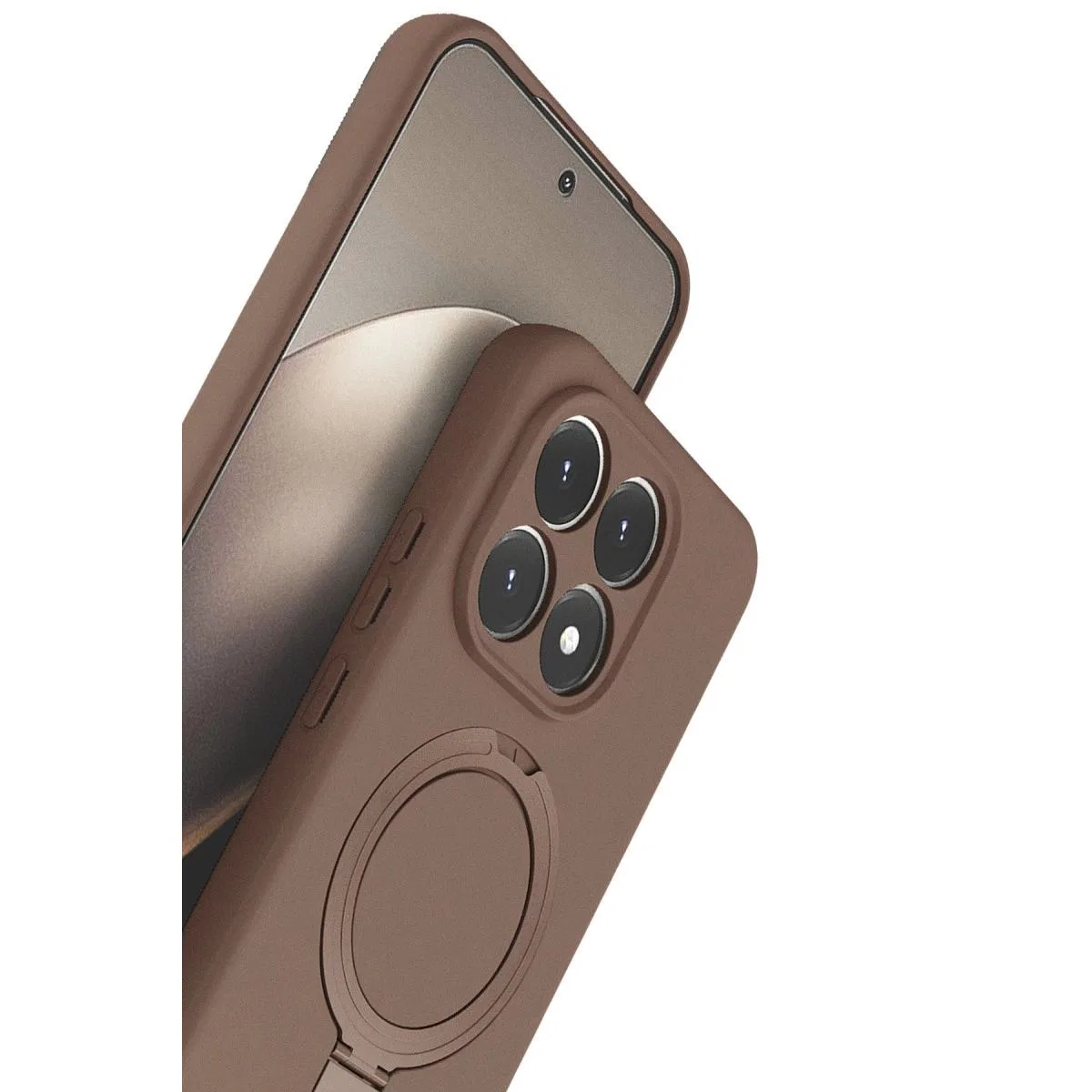 Xiaomi Mi 15t Regal Magsafe Standlı Kapak - Çöl Titanyum görsel 3