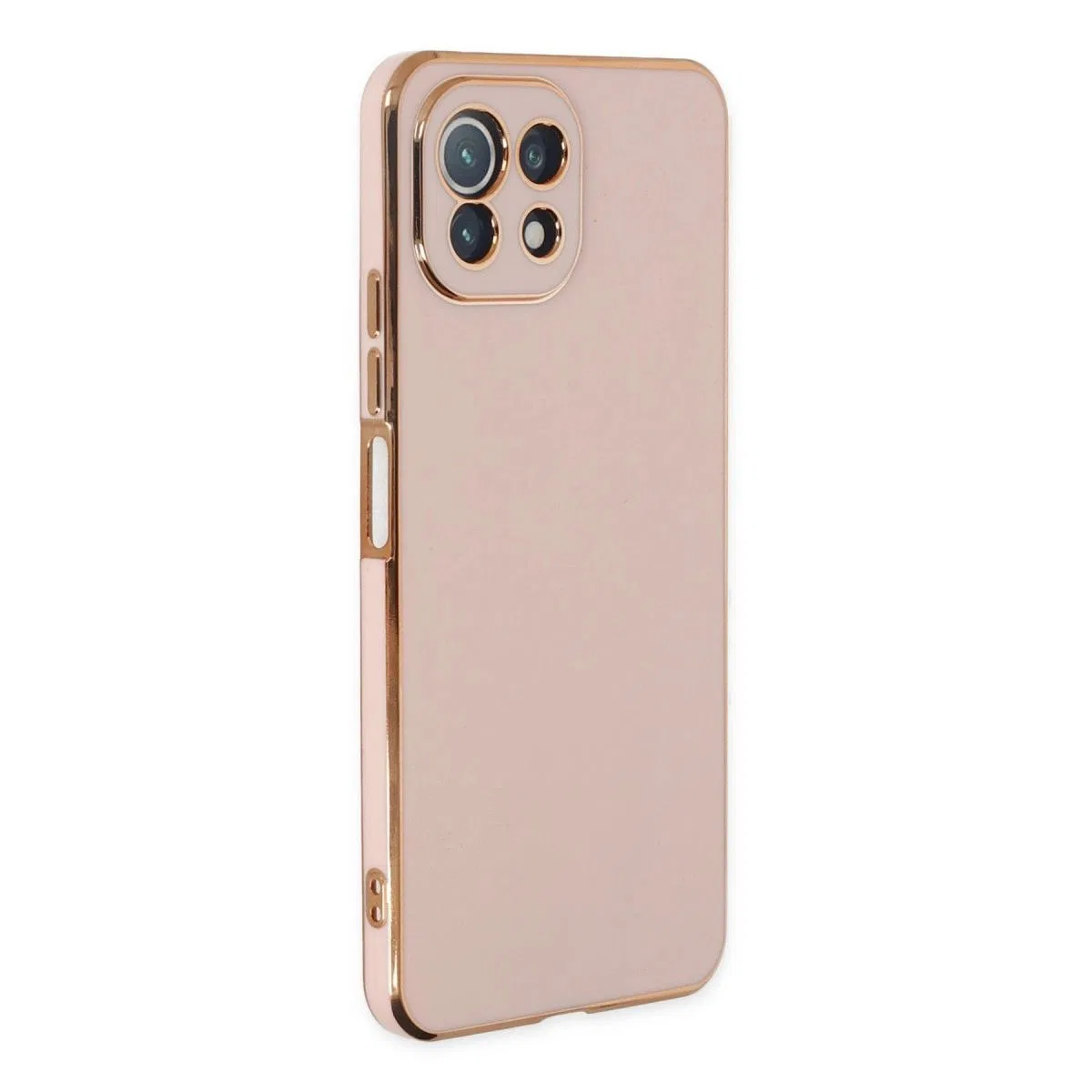 Xiaomi Mi 11 Lite Kılıf Volet Silikon - Pembe