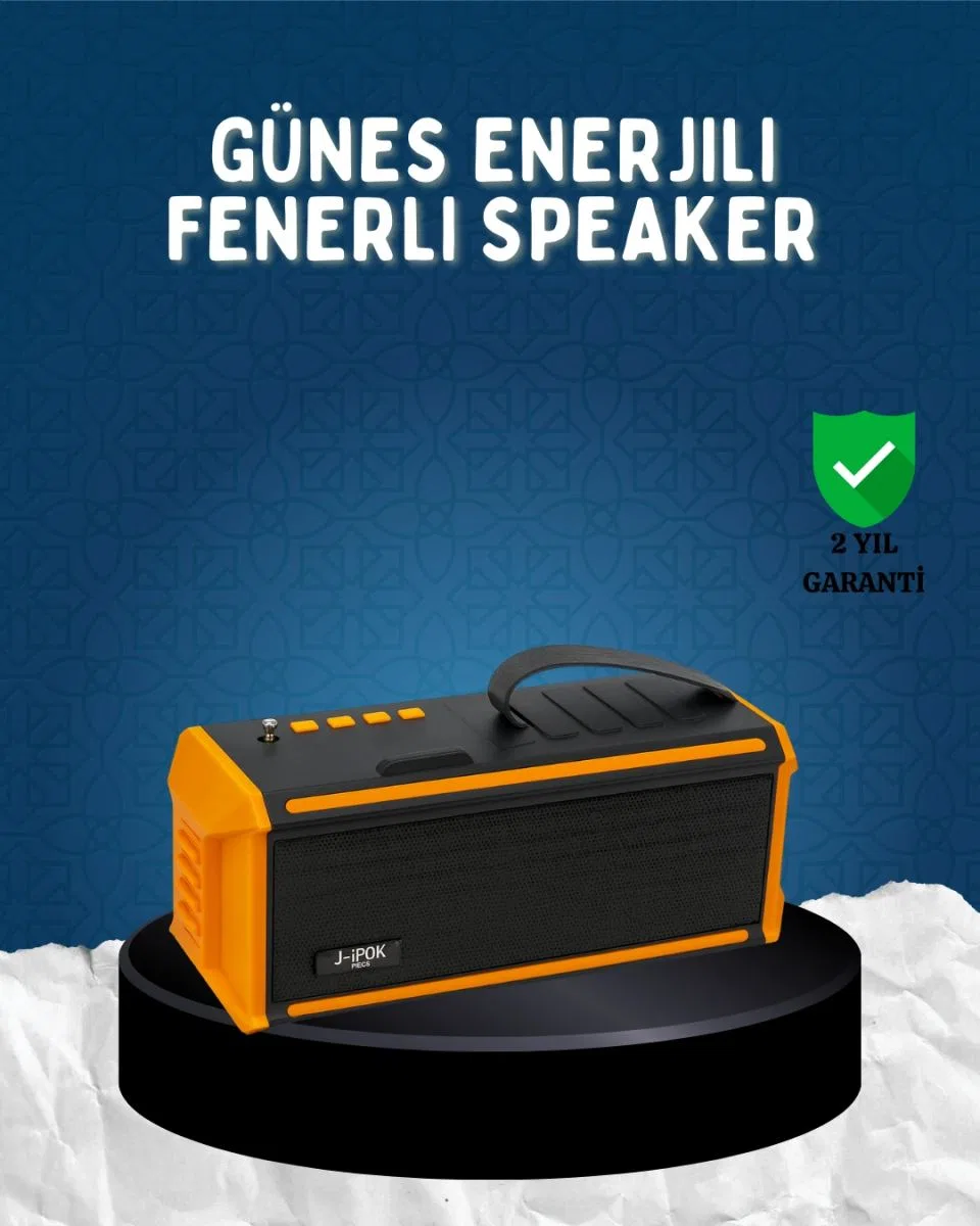 J-ıpox P520 Bluetooth Hoparlör 8w Güçlü Ses Solar Şarj Fm Radyo