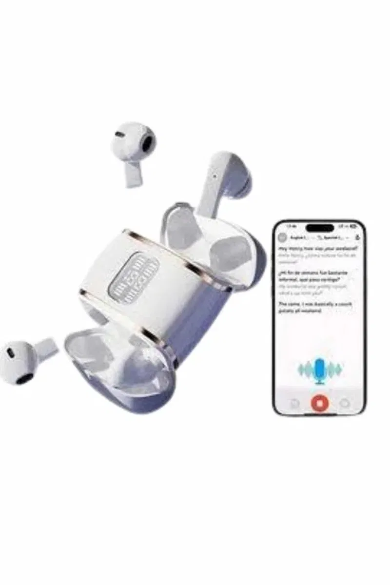 Profesyonel Dijital Göstergeli Düşük Gecikme Bluetooth Kulaklık Çift Kulaklık görsel 4