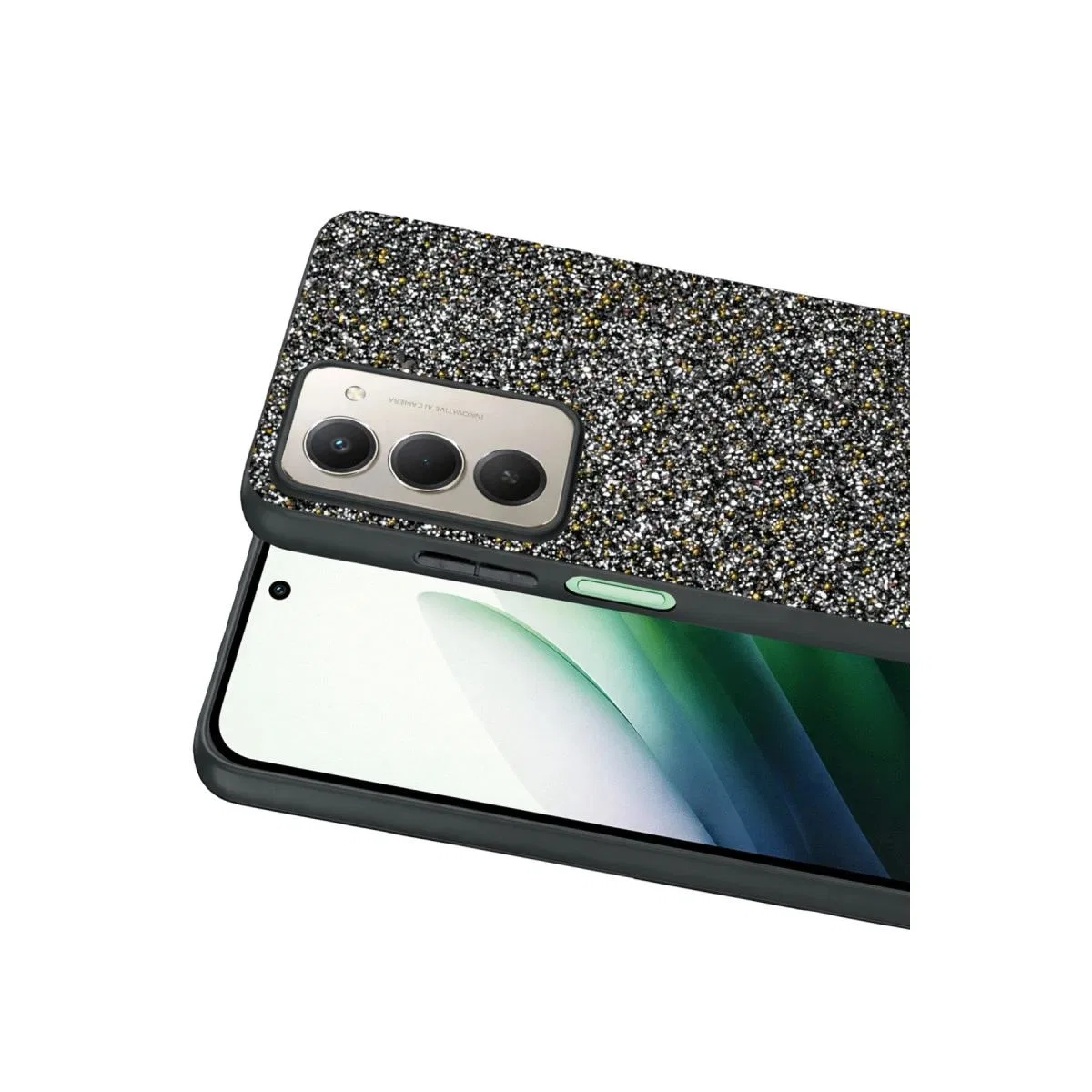 Onegif Xiaomi Redmi 15 4g Bright Simli Kapak - Gold görsel 2
