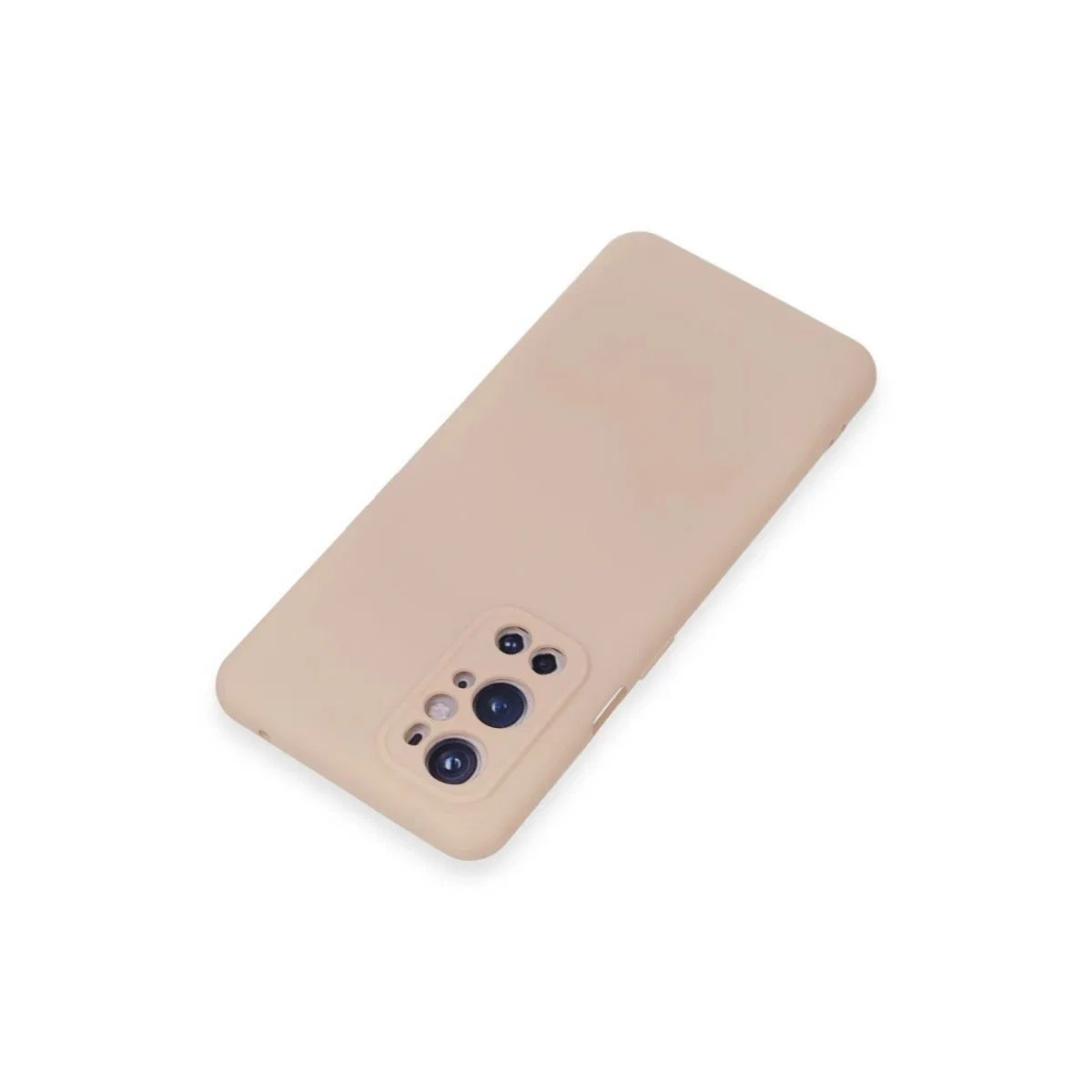 One Plus 9 Pro Kılıf Nano İçi Kadife Silikon - Pudra görsel 3