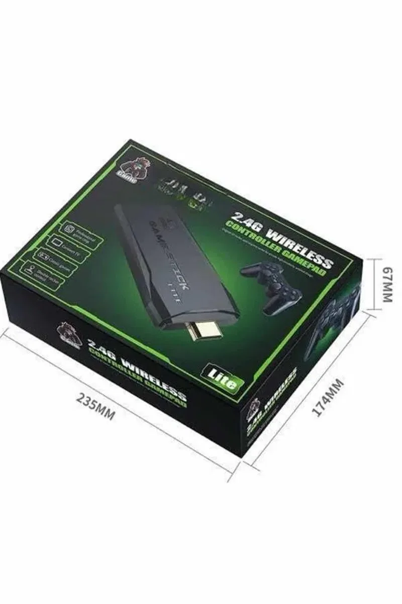 2. 4g Uyumlu Kablosuz Çift Kol Atari Retro 20000 Oyun Game Stick görsel 4