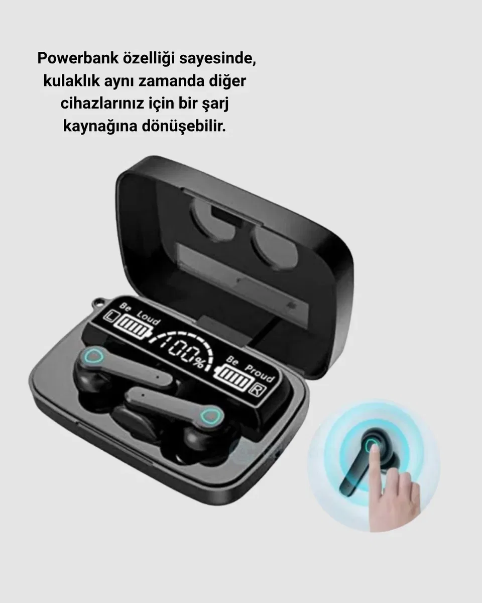 Powerbank Özellikli Bluetooth Kulaklık – Oyun Modlu, Uzun Pil Ömürlü, Ergonomik Tasarım görsel 5