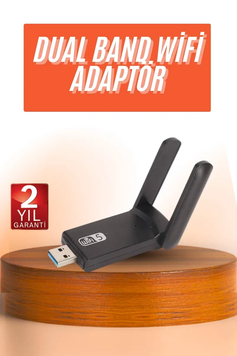 Wifi Alıcı Dual Band Usb 3. 0 Adaptör Kablosuz Windows 7/8/10/11