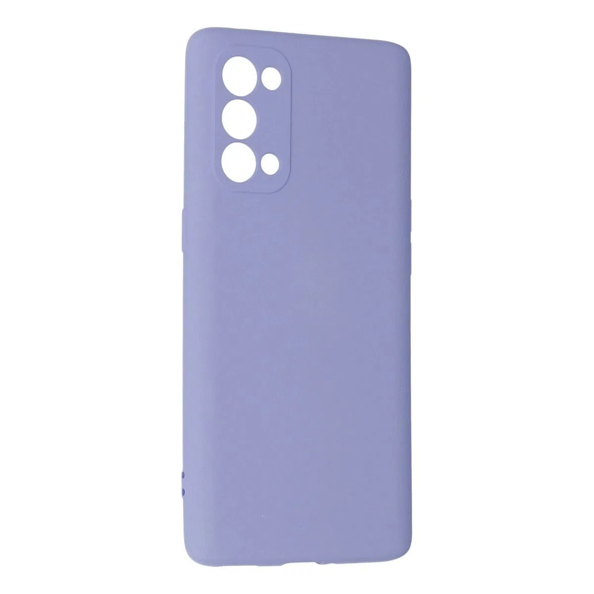 Oppo Reno 5 Pro Kılıf Nano İçi Kadife Silikon - Lila görsel 2