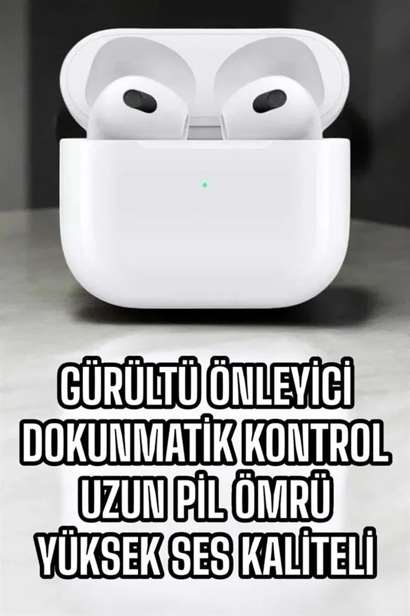 Bluetooth Kulaklık 3. Nesil Kablosuz Uzun Pil Ömrü Dokunmatik Kontrol Yeni Nesil görsel 4
