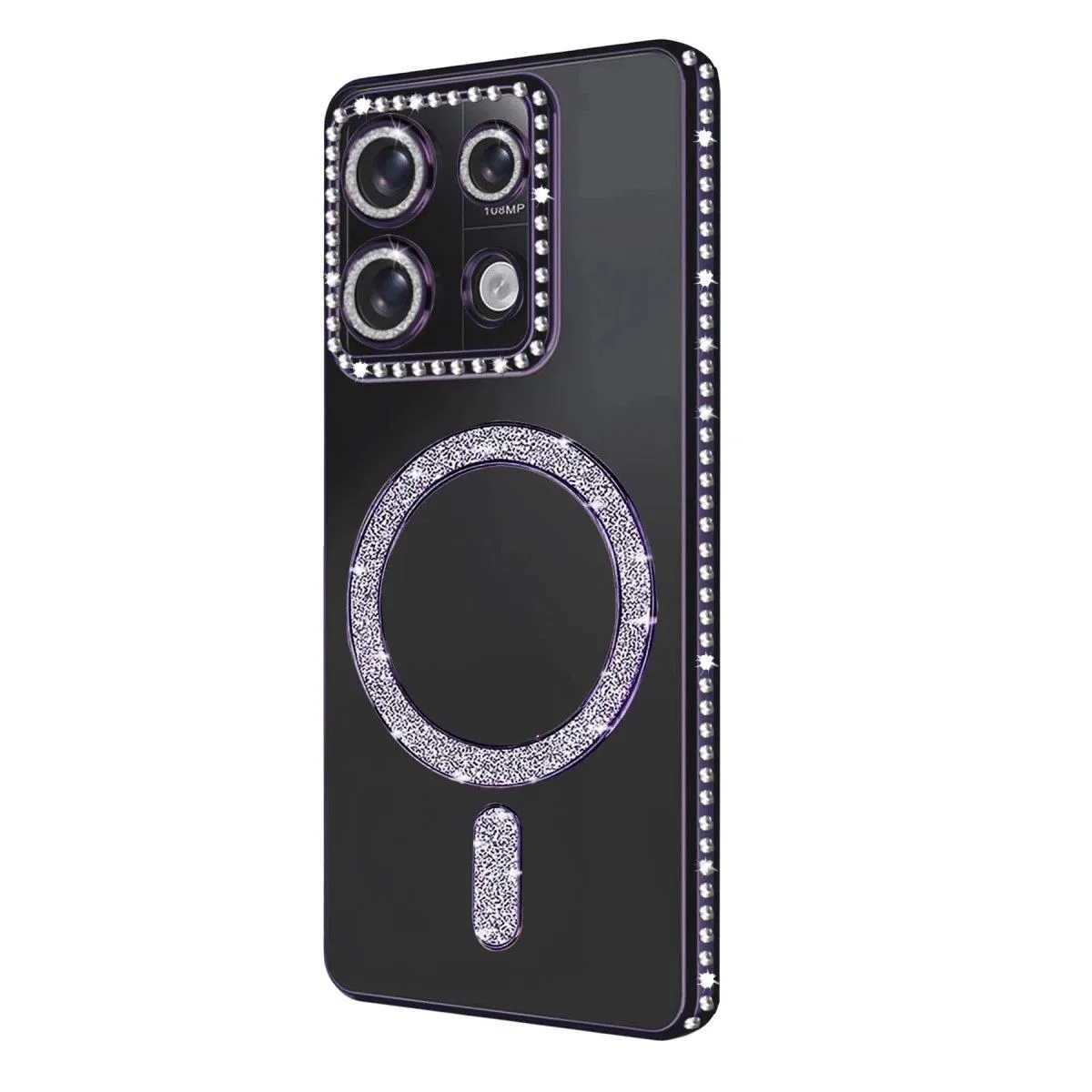 Xiaomi Redmi 13c Joke Simli Magneticsafe Kılıf - Derin Mor görsel 3