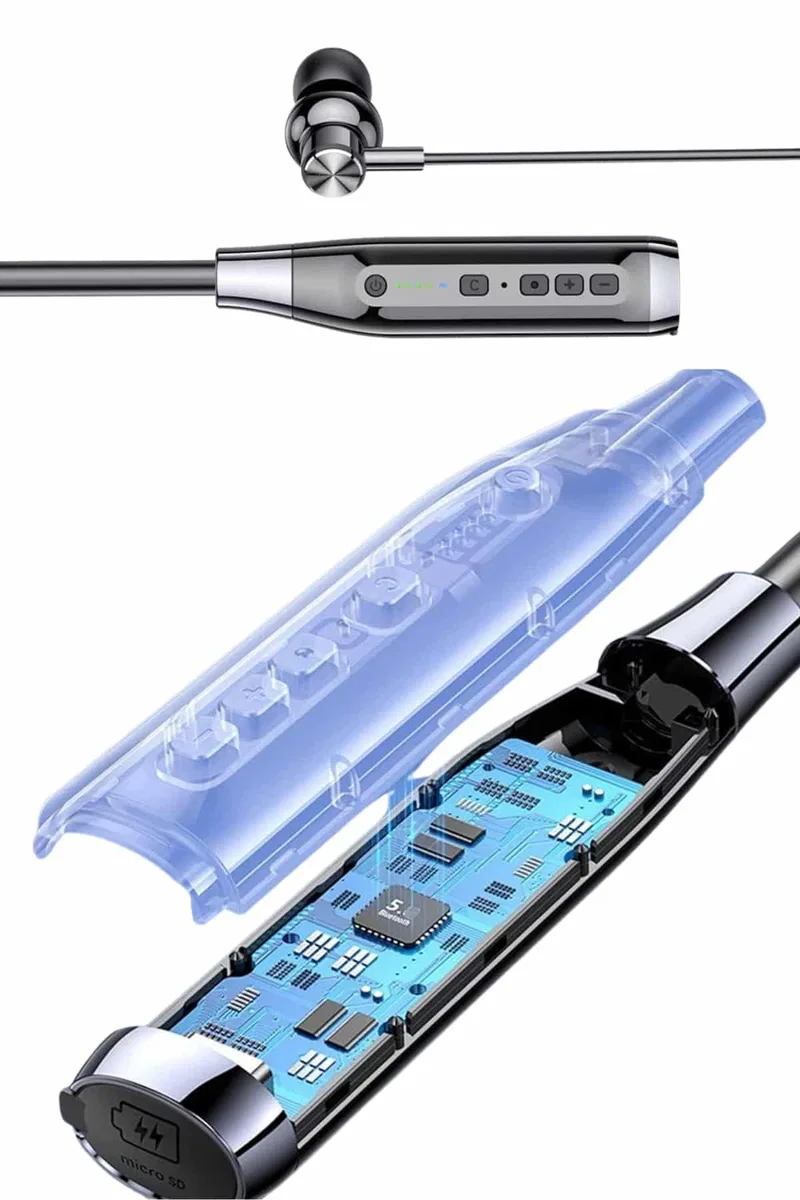 Boyun Bantlı SD Kart Girişli Yüksek Perfomanslı Bluetooth Kulaklık görsel 5