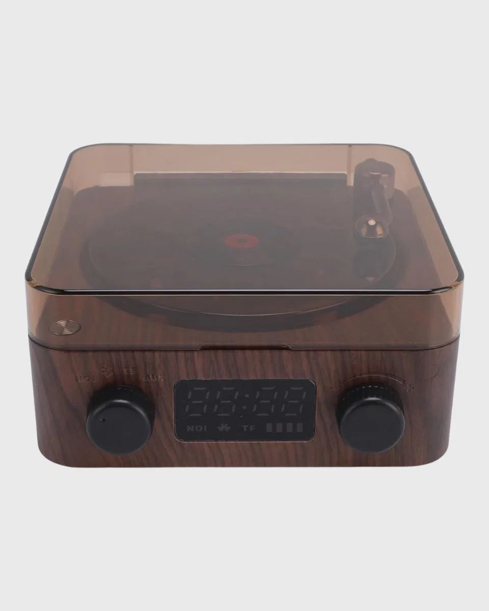 Gece Lambası Bluetooth Hoparlör Dijital Saat Çok Fonksiyonlu Su Dalgası Işıklı görsel 3