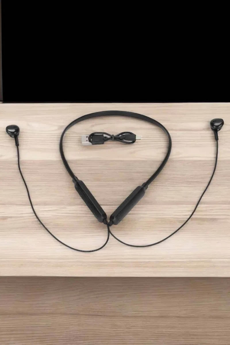 Kablolu Boyun Askılı Dijital Göstergeli Bluetooth Kulaklığı 60 Saat görsel 5