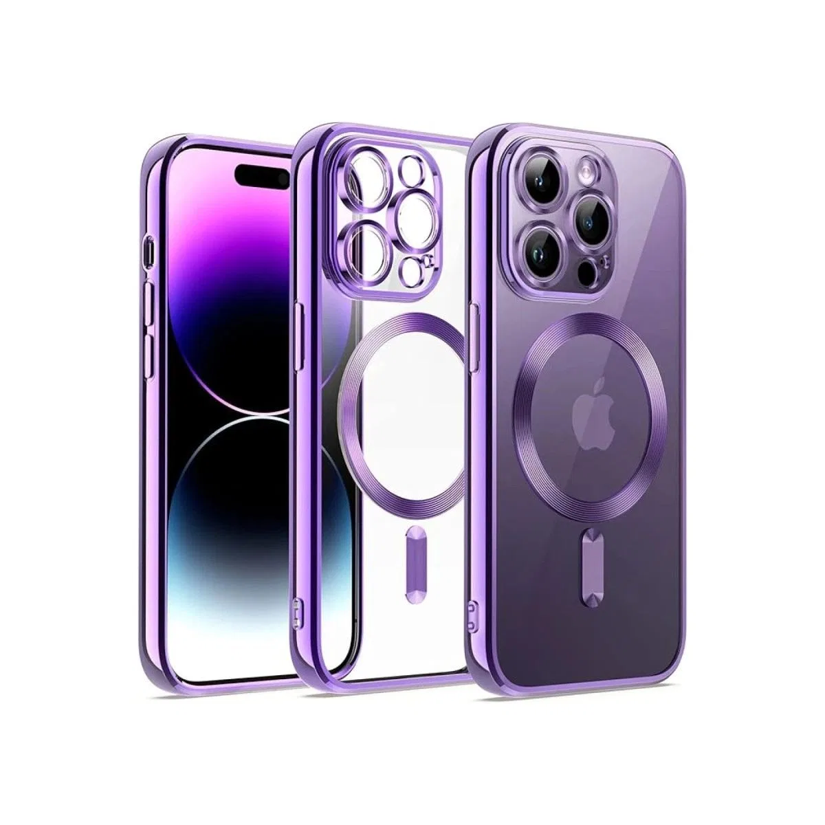 Apple İphone 13 Pro Max Kılıf Kross Magneticsafe Kapak - Mor