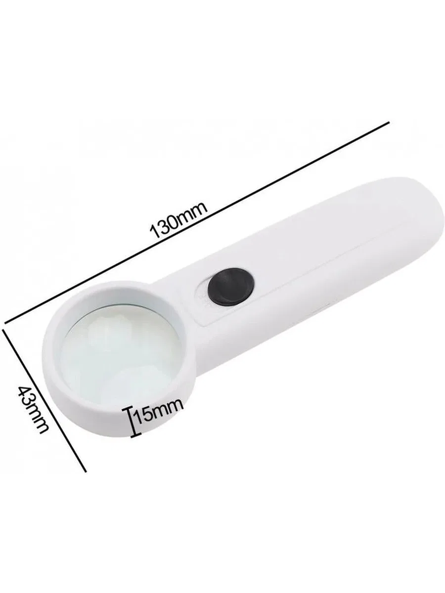 15x Çok Fonksiyonlu 2 Led Işıklı Taşınabilir El Büyüteç görsel 2