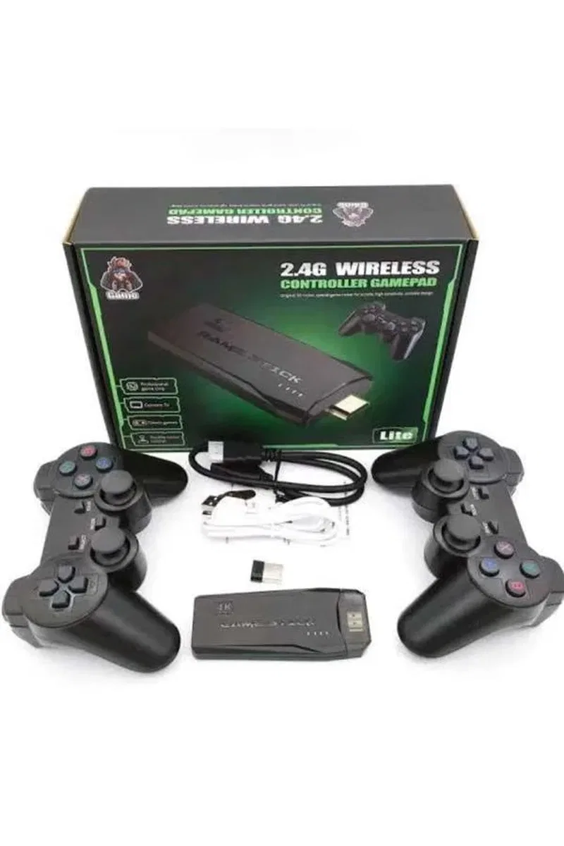 Retro Game Stick Çift Kol Kablosuz Atari Oyun Konsolu 2. 4g Uyumlu görsel 5