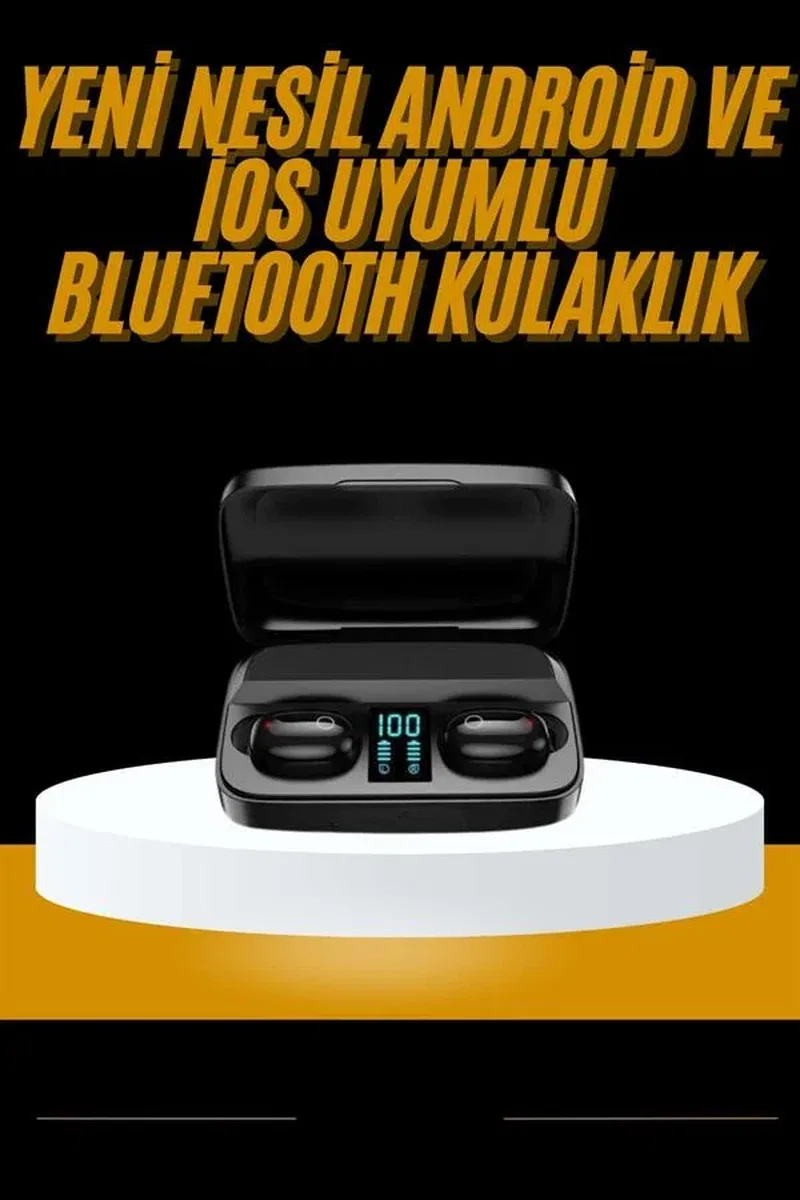 Kablosuz Dijital Göstergeli Çağrı Cevaplayabilen TWS 5. 0 Bluetooth Kulaklık görsel 2