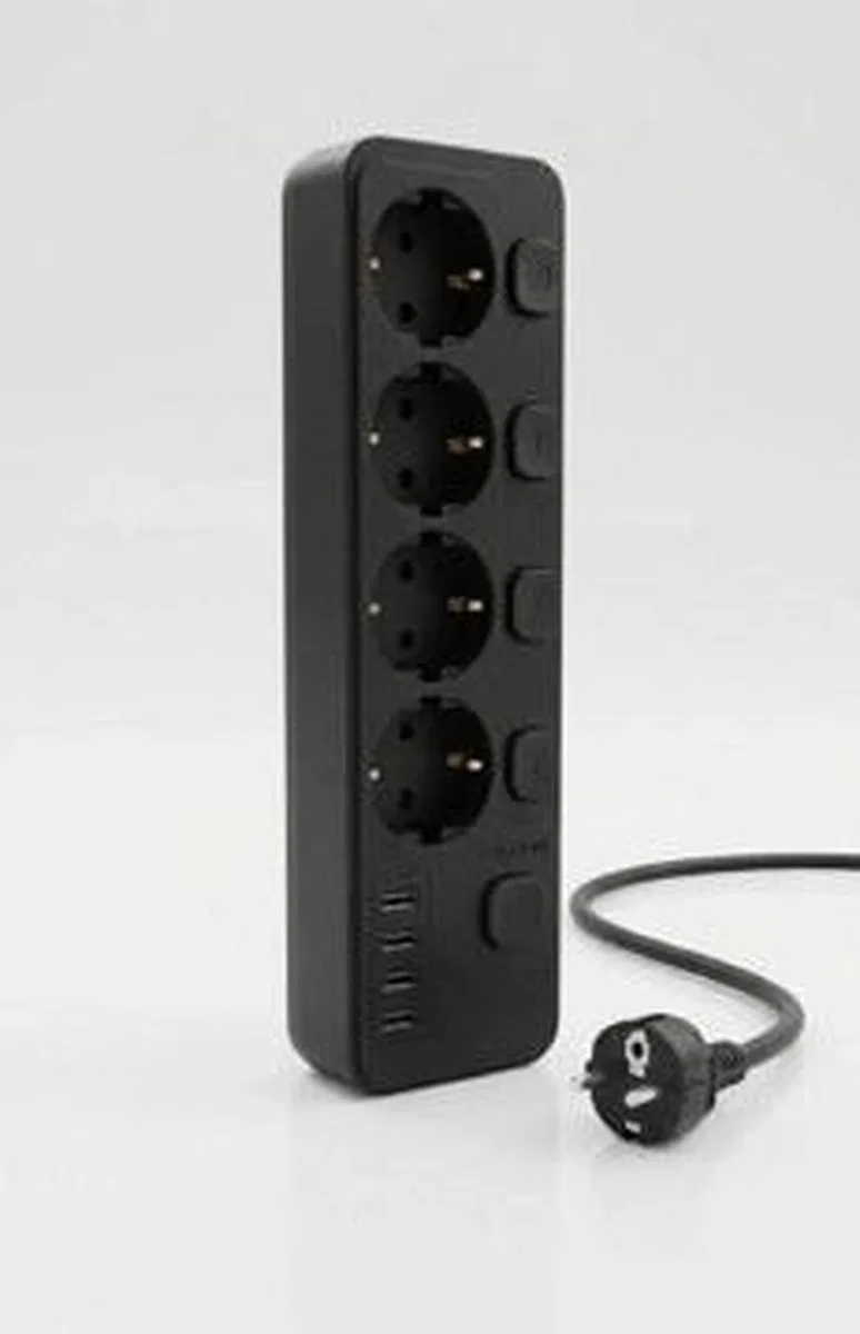 Akım Korumalı 4’lü Priz 2xusb 2xtype-c Çıkış Yüksek Gerilim Koruma Priz Çoğaltıcı görsel 5