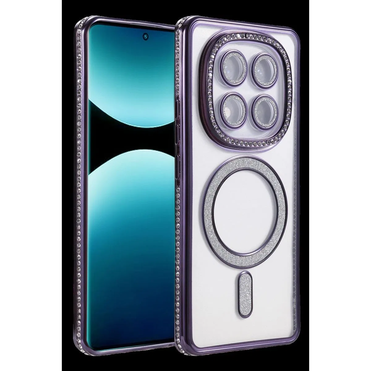 Xiaomi Redmi Note 15 4g Joke Simli Magneticsafe Kılıf - Derin Mor