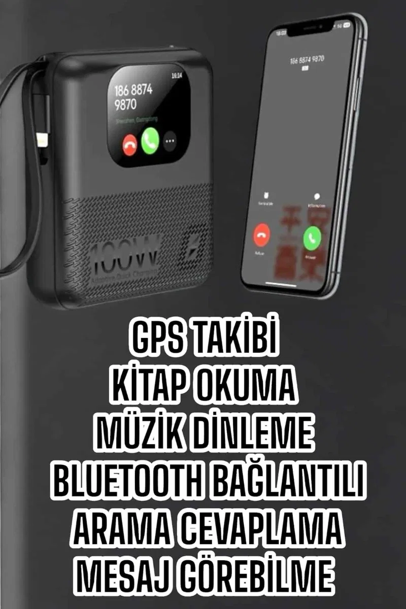 Yeni Nesil Akıllı Powerbank 10. 000 MAH Çok Fonksiyonlu Müzik Dinleme görsel 2
