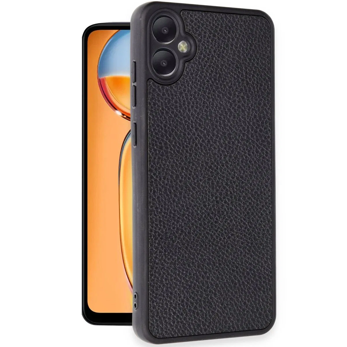 Samsung Galaxy A05 Kılıf Aras Deri Kapak - Siyah görsel 2