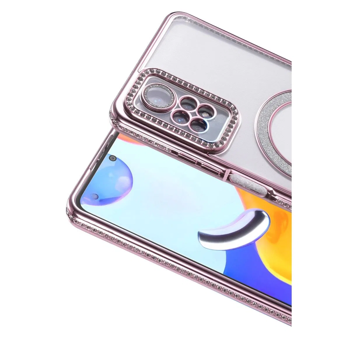 Xiaomi Redmi Note 12 Pro 4g Joke Simli Magneticsafe Kılıf - Pembe görsel 2