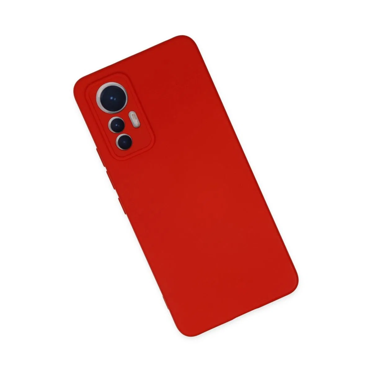Xiaomi Mi 12 Lite Kılıf Nano İçi Kadife Silikon - Kırmızı görsel 3
