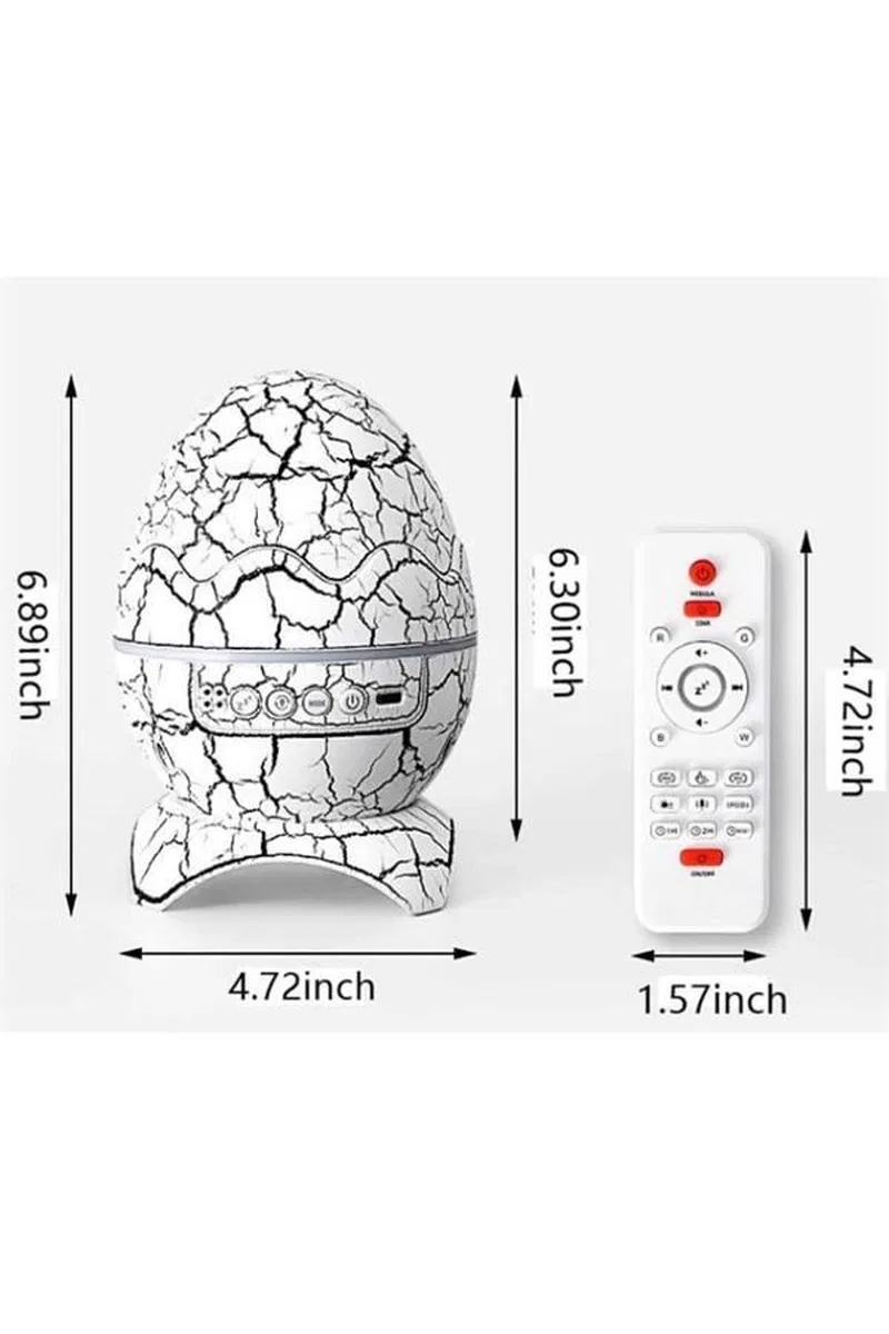 Yumurta Şeklinde Su Dalgalı Bluetooth Speaker Lamba Renkli Şarjlı Yeni Nesil görsel 3