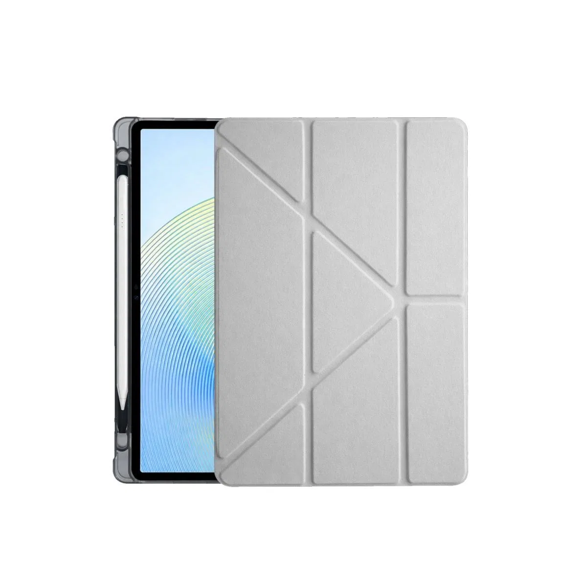 Xiaomi Redmi Pad 2 Kalemlikli Mars Tablet Kılıfı - Gri görsel 2