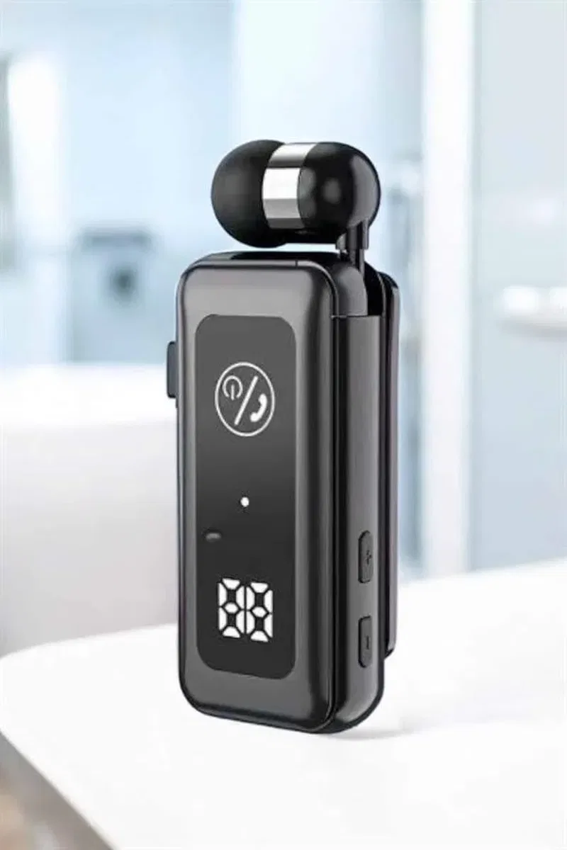 Kablolu Makaralı Bluetooth Kulaklık Uzun Pil Ömrü Dijital Göstergeli görsel 3