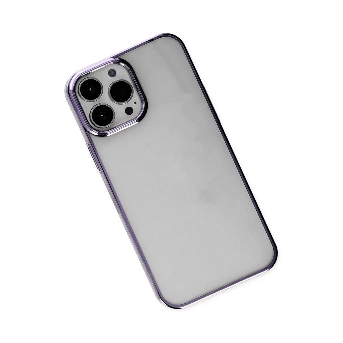 Apple İphone 13 Pro Max Kılıf Element Silikon - Mor görsel 3