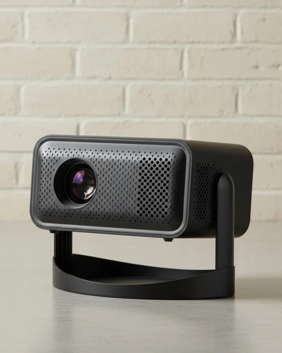 Smart Projector Android TV Taşınabilir Gimbal Standlı