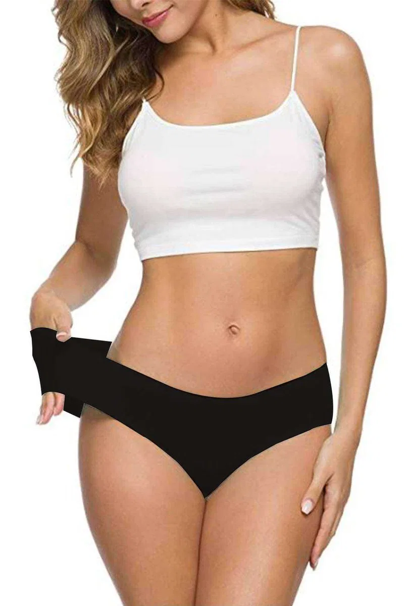 6 Adet Kadın Dikişsiz Lazer Kesim Esnek İz yapmayan Külot S2 görsel 5