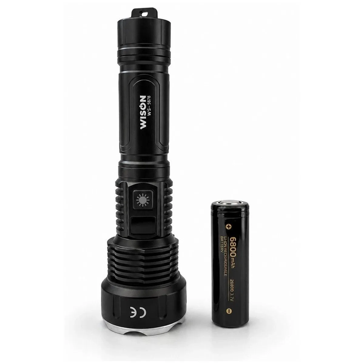 Ws-7878 30watt 3000 Lümen Uzun Menzilli Usb Type-c Şarjlı El Feneri görsel 2