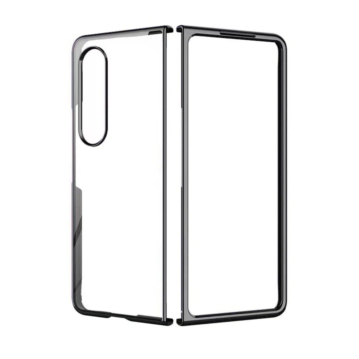 Samsung Galaxy Z Fold 4 Kılıf Fold Element Kapak - Siyah görsel 3