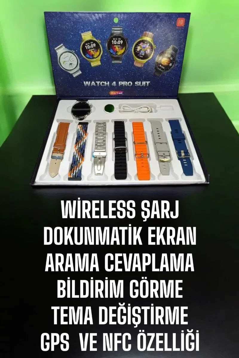 Yeni Nesil Akıllı Saat 2024 Model Uyku ve Sağlık Takibi Bluetooth Bağlantılı görsel 4