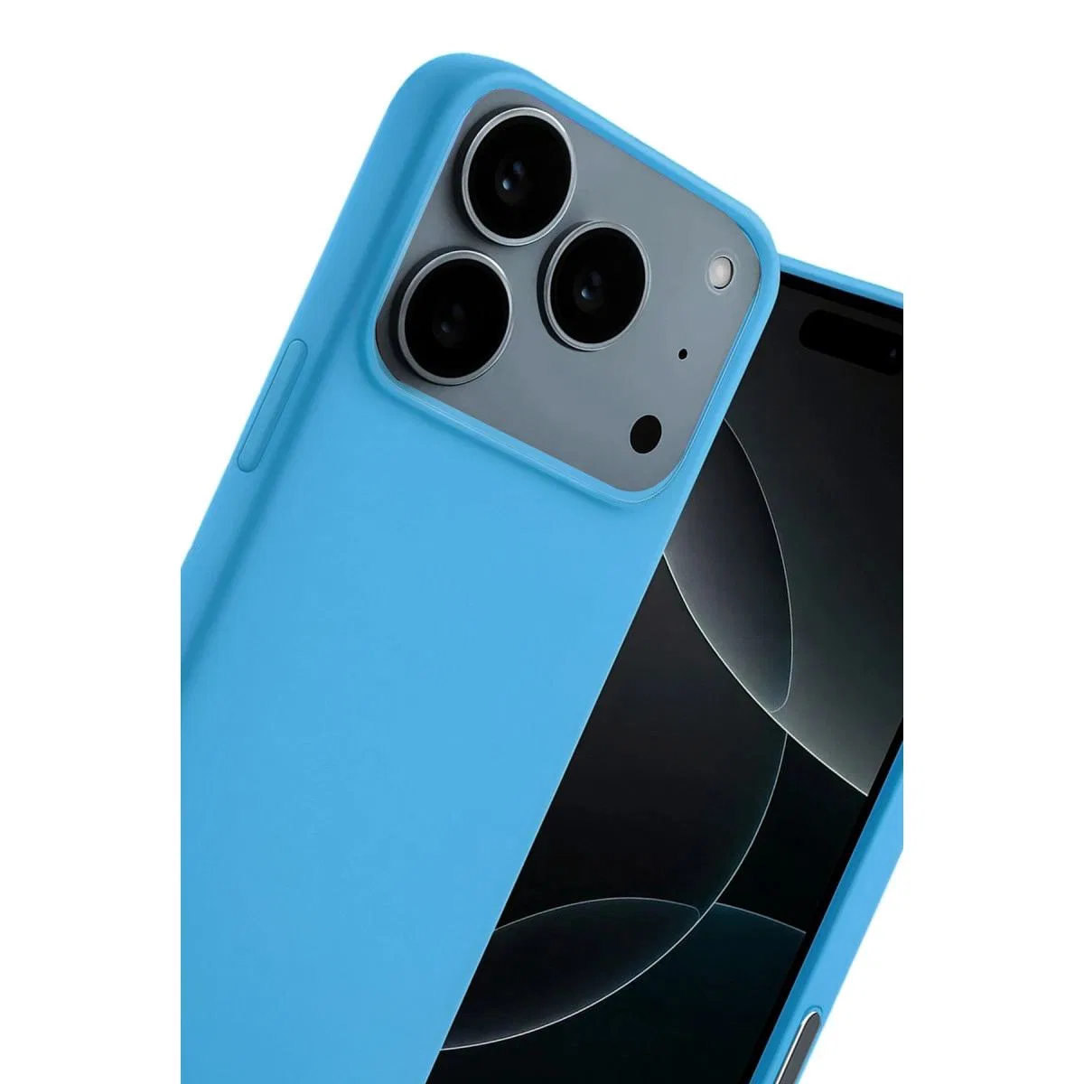Apple İphone 17 Pro Max Nano İçi Kadife Silikon - Mavi görsel 4