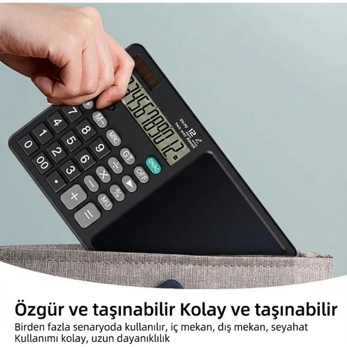 Lcd Yazı Ekranlı Hesap Makinesi görsel 5