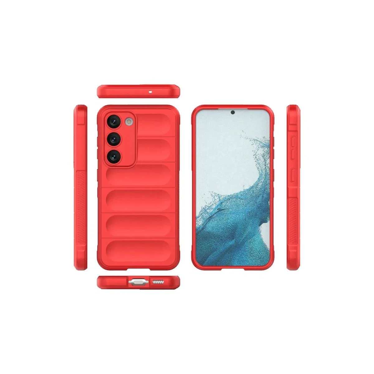 Samsung Galaxy S23 Plus Kılıf Optimum Silikon - Kırmızı görsel 3