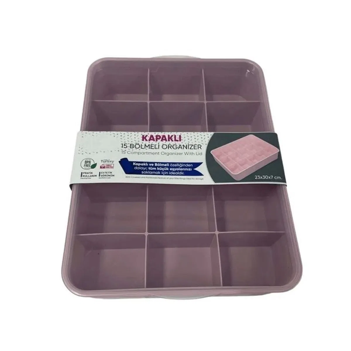 Kapaklı 15 Bölmeli Organizer görsel 2