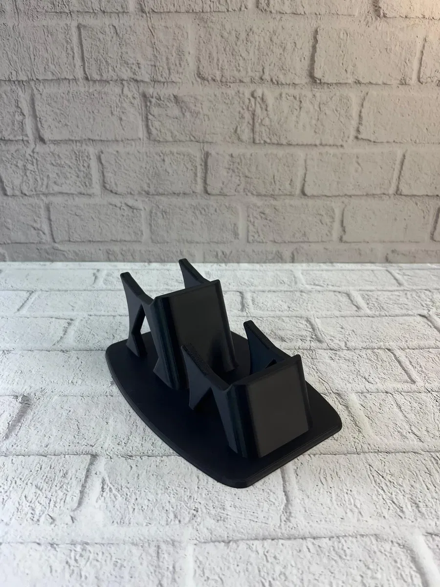 Dekoratif Siyah İkili Gamepad Standı 7x18 cm görsel 5