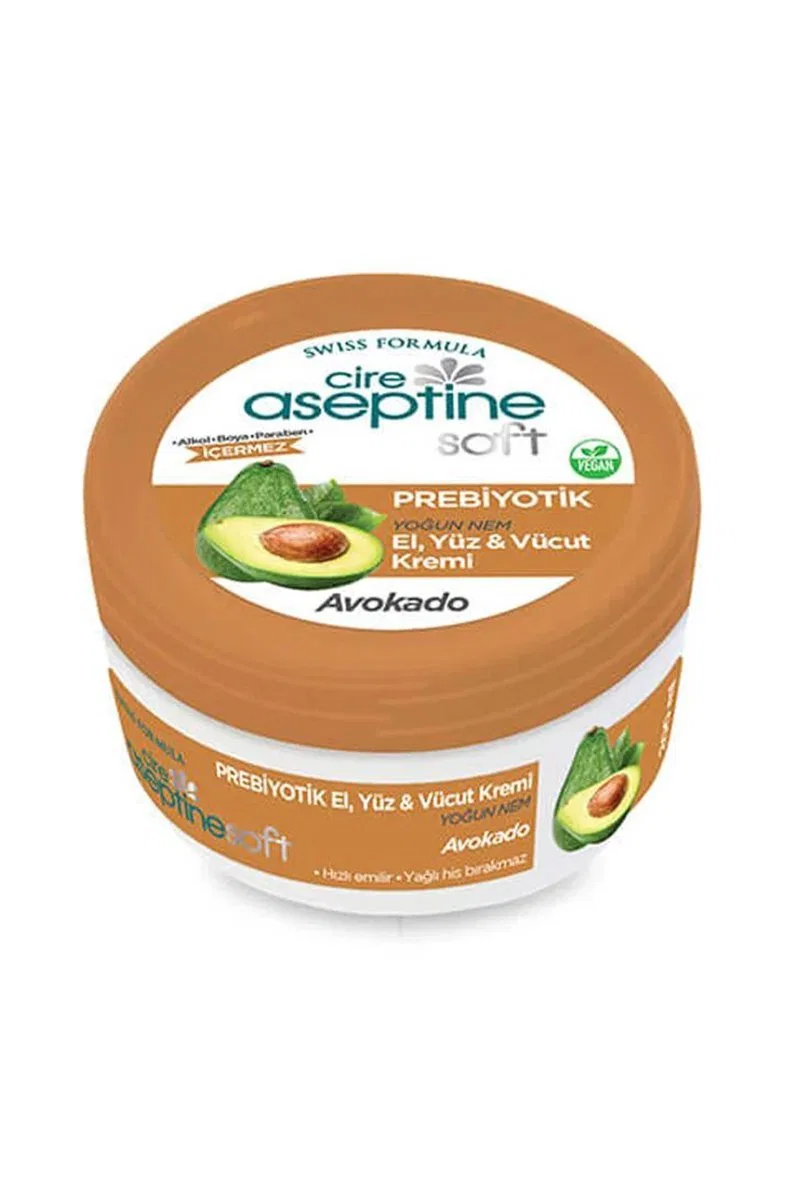 Cire Aseptine Soft Avokado Özlü Yoğun Nemlendirici Prebiyotikli Krem 200 ml görsel 2