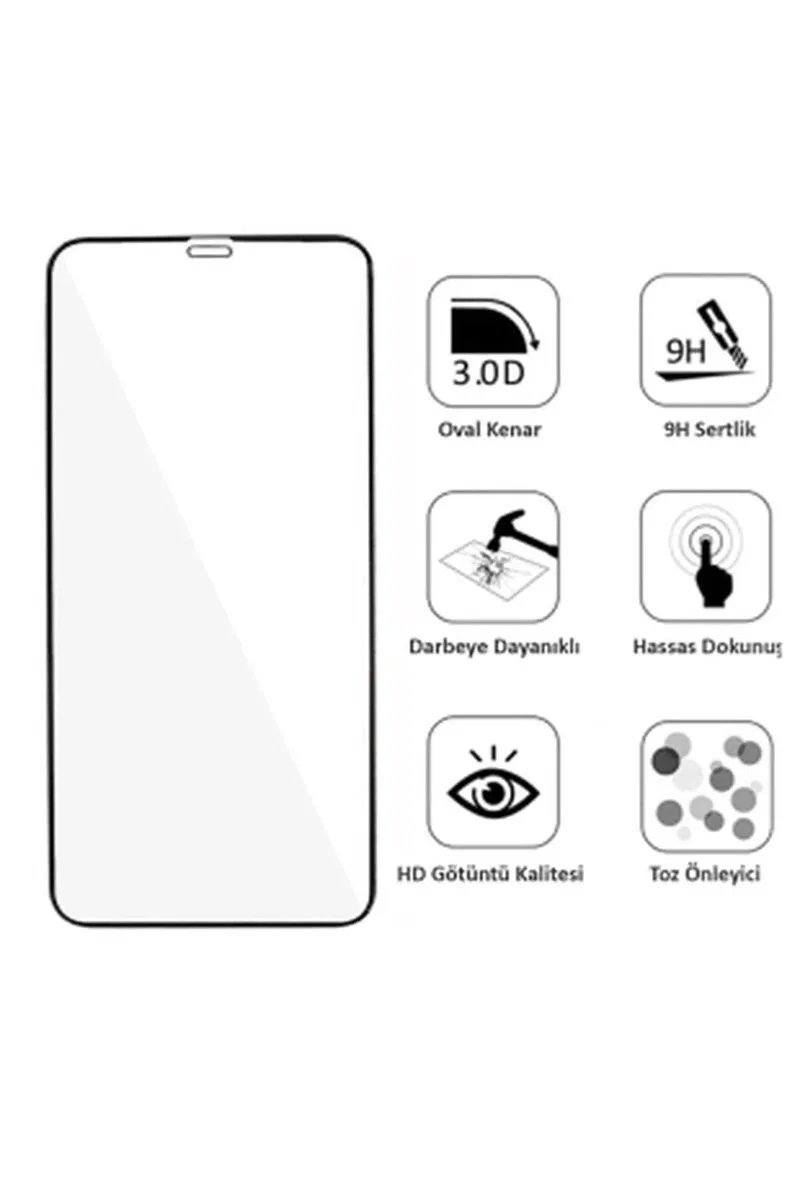 Iphone 14 Pro Max Uyumlu 9d Tam Kaplayan Parmak Izi Bırakmayan Ekran Koruyucu Film görsel 4