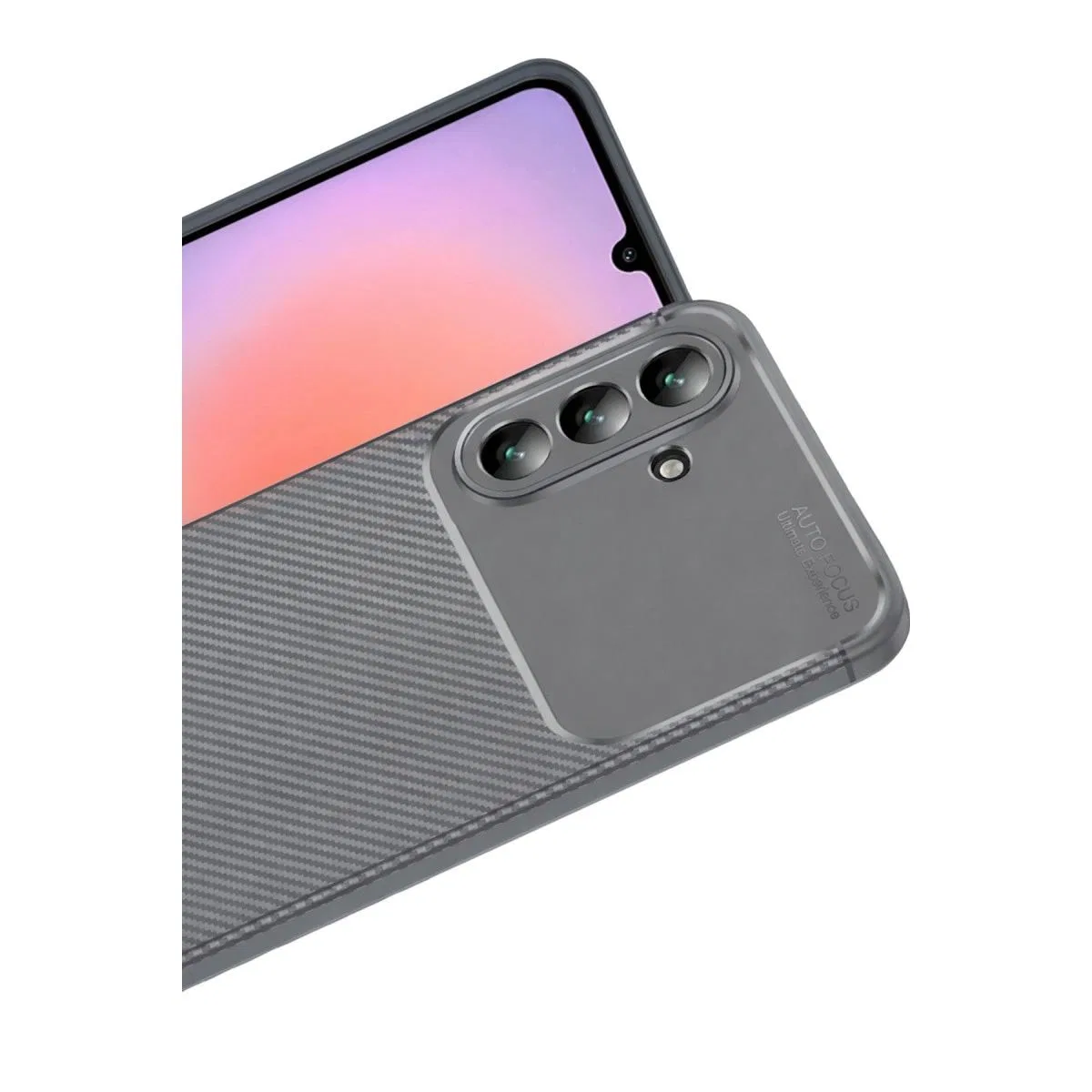 Samsung Galaxy A57 5g Auto Focus Karbon Kapak - Gri görsel 2