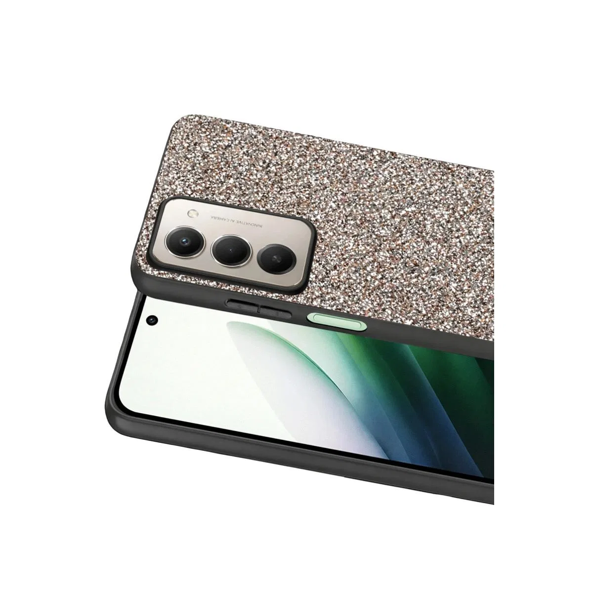 Onegif Xiaomi Redmi 15 4g Bright Simli Kapak - Gümüş görsel 2
