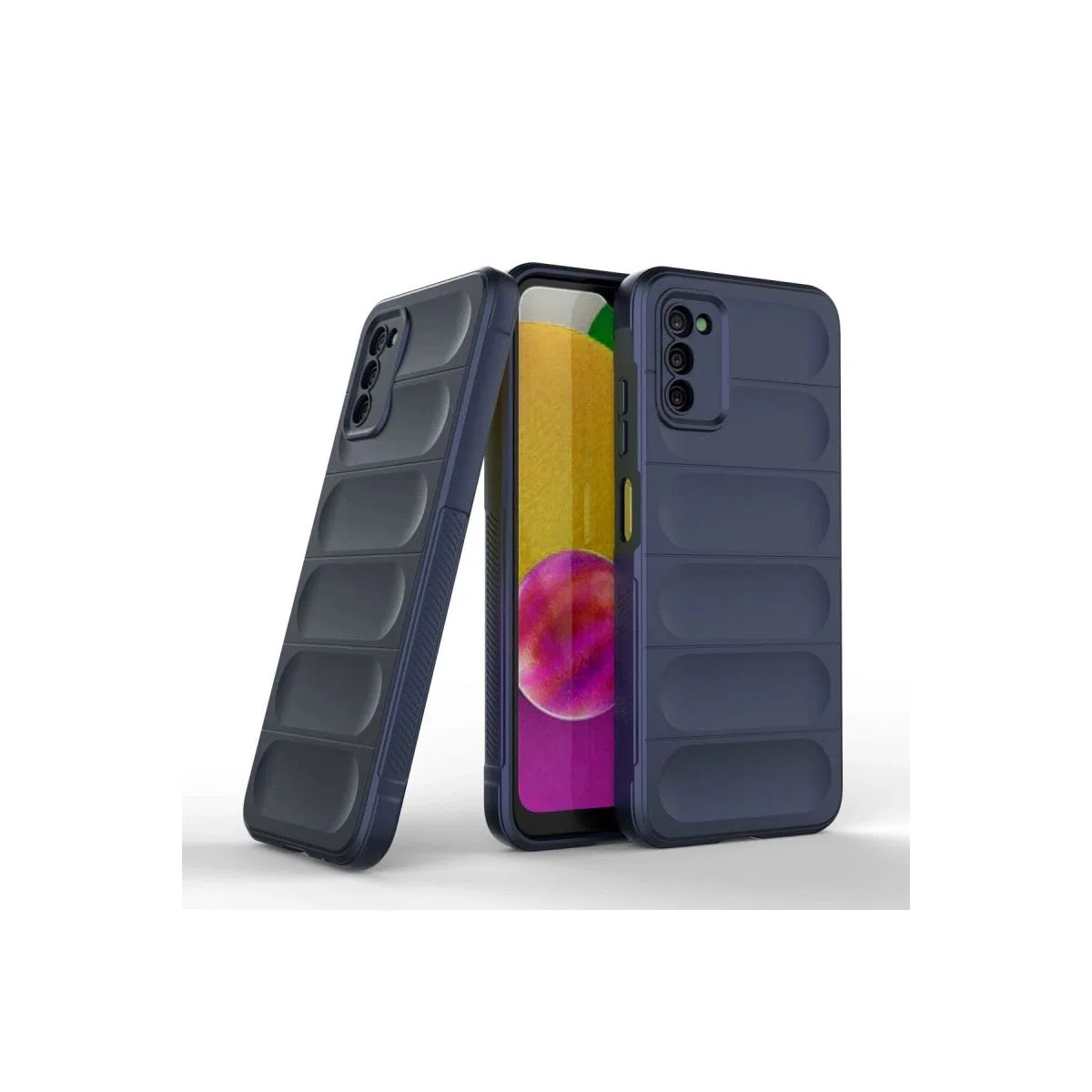 Samsung Galaxy A03s Kılıf Optimum Silikon - Lacivert görsel 2