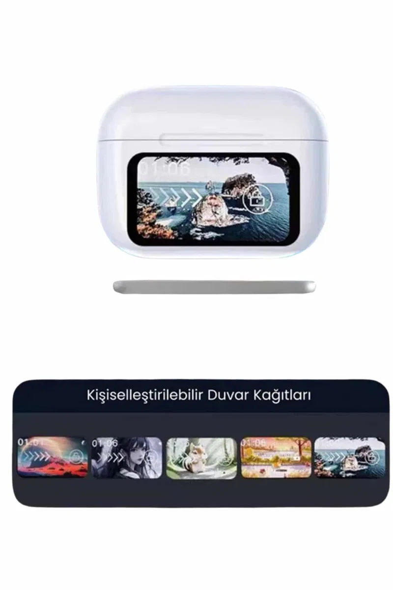 Dokunmatik Ekranlı ANC/ENC Yeni Nesil Pro Bluetooth Kulaklık Dokunmatik Ekran görsel 3