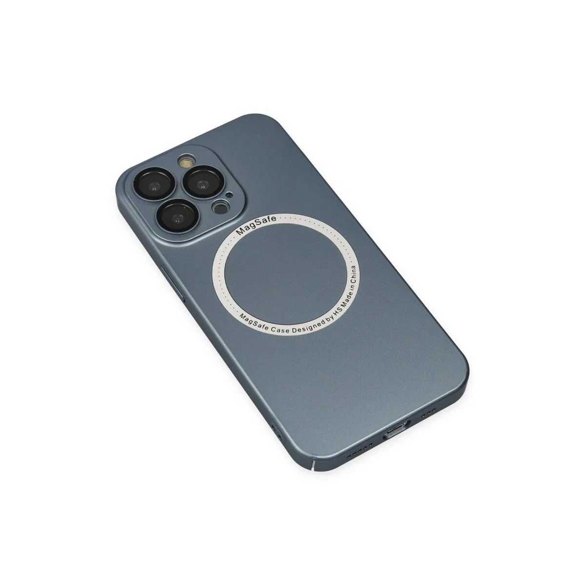 Apple İphone 13 Pro Kılıf Jack Magneticsafe Lens Silikon - Sierra Blue görsel 4