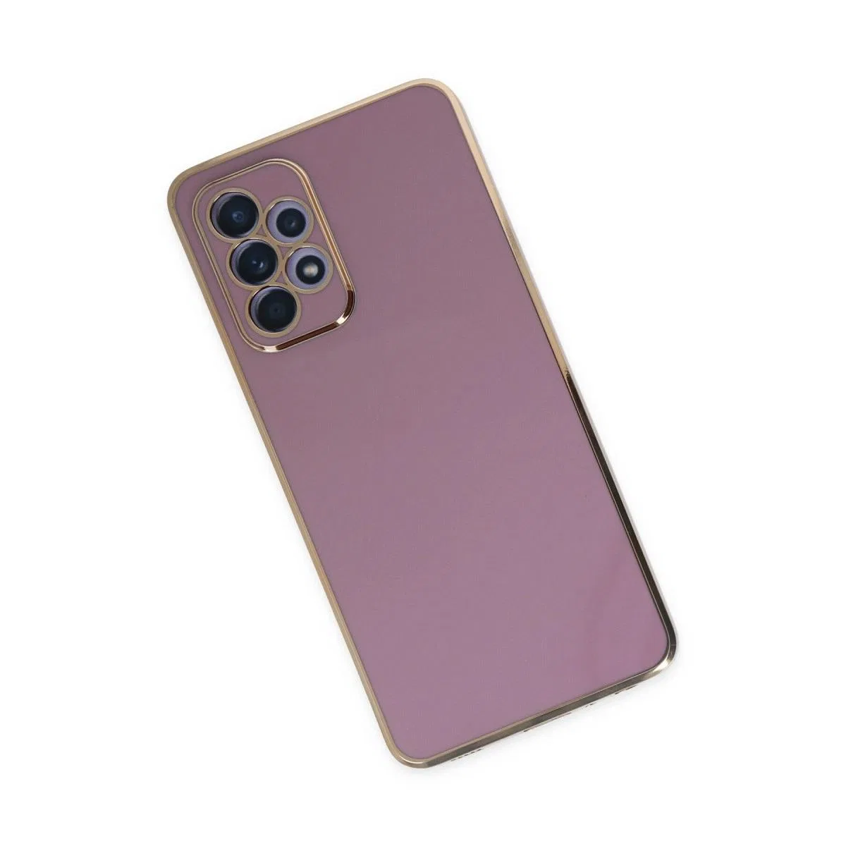 Samsung Galaxy A52 Kılıf Volet Silikon - Mor görsel 2